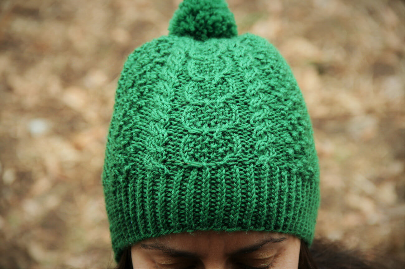 Bridget Pupillo weairng green Caiseal Hat